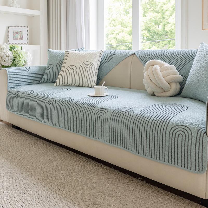 

1pc Nordic Cotton Sofa Cushion Four Seasons Universal Non-Slip Sofa Towel for Living Room Couch Arm Back Mat Bedroom Decoration A 70x70cm 1pc