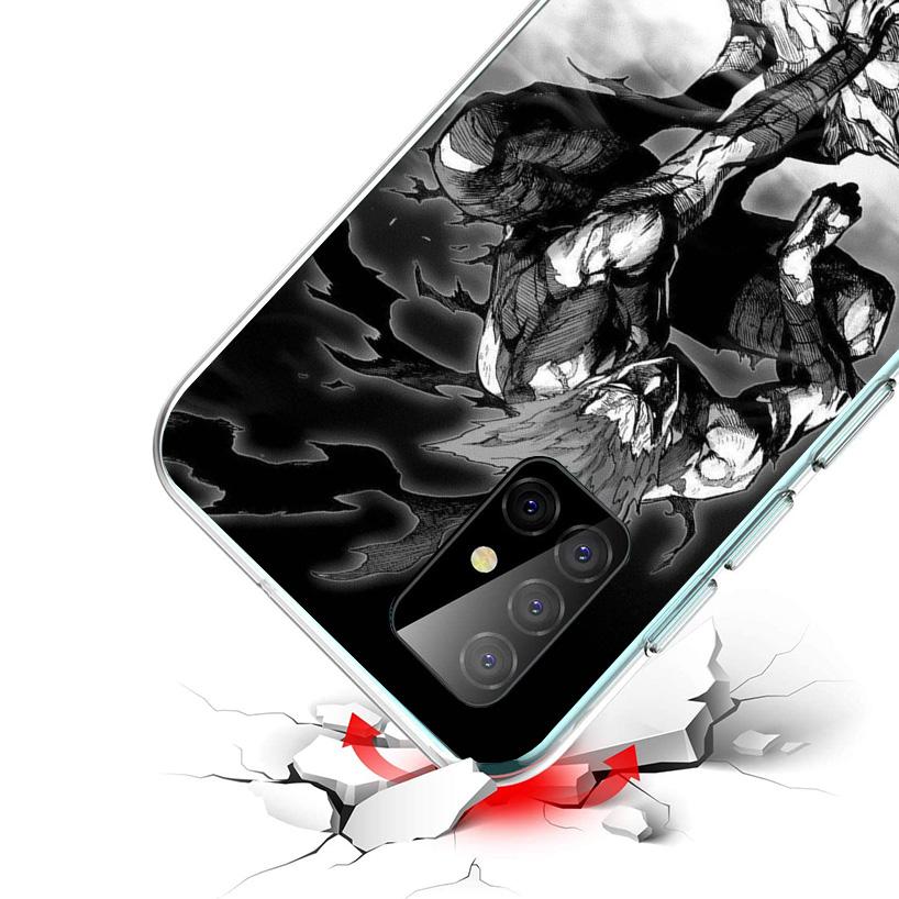 Anime One-Punch Man Phone Case For Samsung Galaxy A52 A32 A22 A12 A51 A31 A50S A30S A20S A10S Note 20 Ultra 10 Plus S10 A72 A71