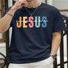 Jesus The Way Truth Life Print Unisexs TShirt Casual Short Sleeve Tee All Season Comfort Ladies Top Plussize T Shirt Daily Wear