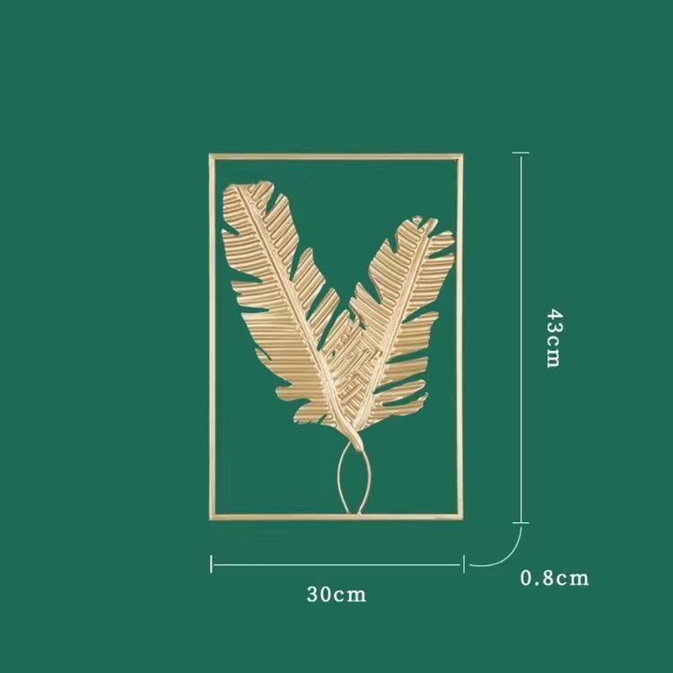 1PC Colorful Iron Leaves Modern Living Room Wall Decoration TV Sofa Background Wall Entrance Hanging