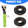 Angle Grinder Flange Wrench Set With 5/8 Thread Adjustable Spanner Wrench Steel Tools For Grinding Disc Replacement