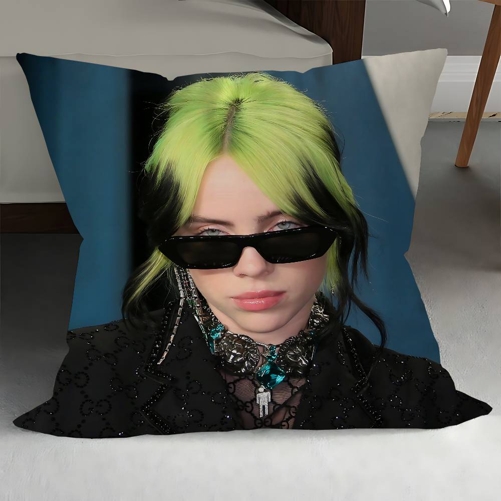 Певица B-Билли-Айлиш Наволочка Дюймы Декор Фермерского Дома Домашние Чехлы для Подушек для Диванных Украшений 12x12Inch