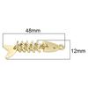 48mm Zinc Alloy Metal Fish Charm Penant for Necklace Keychain DIY Jewelry Craft Making Accessories