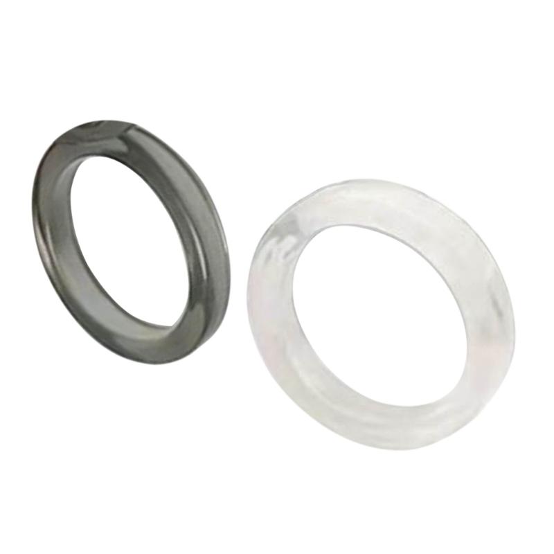 

2Pcs Resin Rings Tiny Aesthetic Acrylic Ring Women Teen Girl Cute Stackable Ring Statement Jewelry Ornament Ring Gift