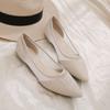 Pointed Toe Shoes for Woman 2025 Women's Summer Footwear Office Flat Flats Black Lastest E Vacation Chic Point Elegant Wholesale