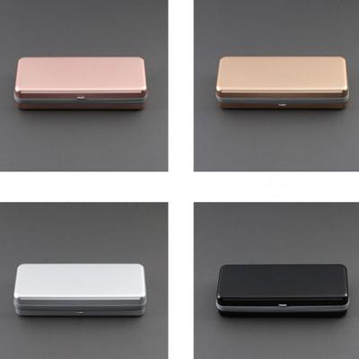 Moderne Aluminium Hartschalen-Brillenetui Brillenbox Brillenetui Brillenaufbewahrung