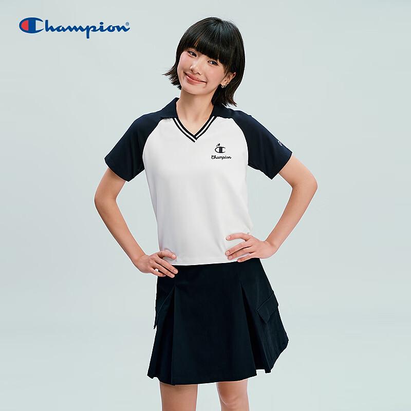 Champion Women's Colorblock V-Neck Polo Shirt