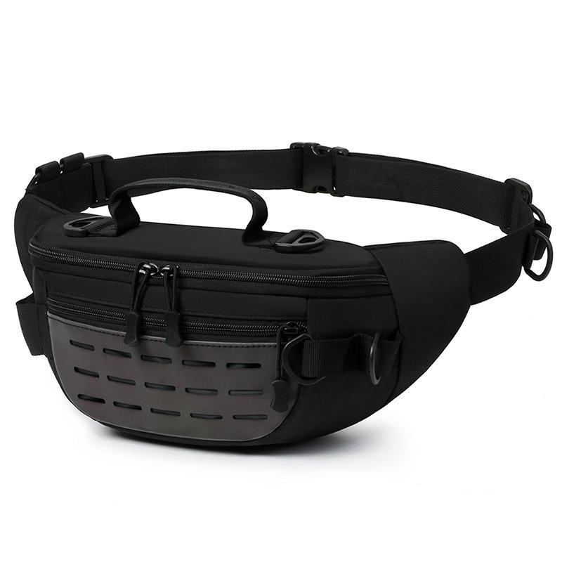 Men's Multifunctional Outdoor Waist Bag - Large Capacity for Running, Fishing, and More