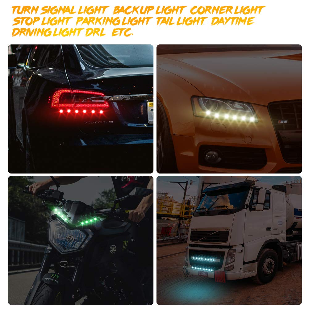 X-STYLE LED Daylight 18mm Eagle Eye Spotlight Bolt Type Large Ball Meter High Brightness Recessed Type 12V Exclusive 4 Pieces (Ice Blue)