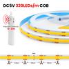 Xiaomi 5V LED COB Light Strip with Motion Sensor Powered by Battery Or USB Cable for Cabinet Wardrobe Liner Lighting