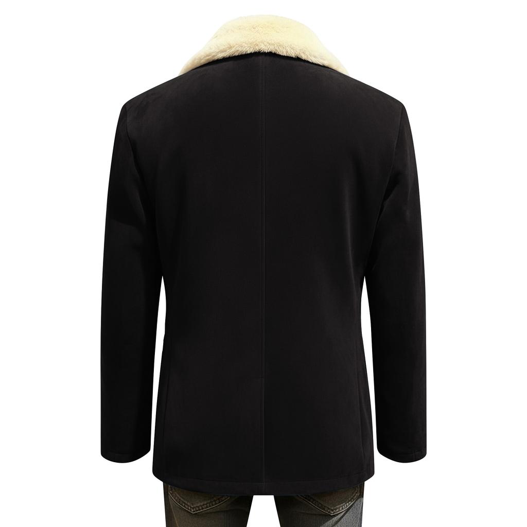 Men's Color Corduroy Warm Pocket Suit Jacket Cardigan Men's Casual Suit