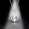 Fashion Silver Color Stainless Steel Razor Blades Pendant Necklaces Men Jewelry Steel Male Shaver Shape Heartbeat Necklace