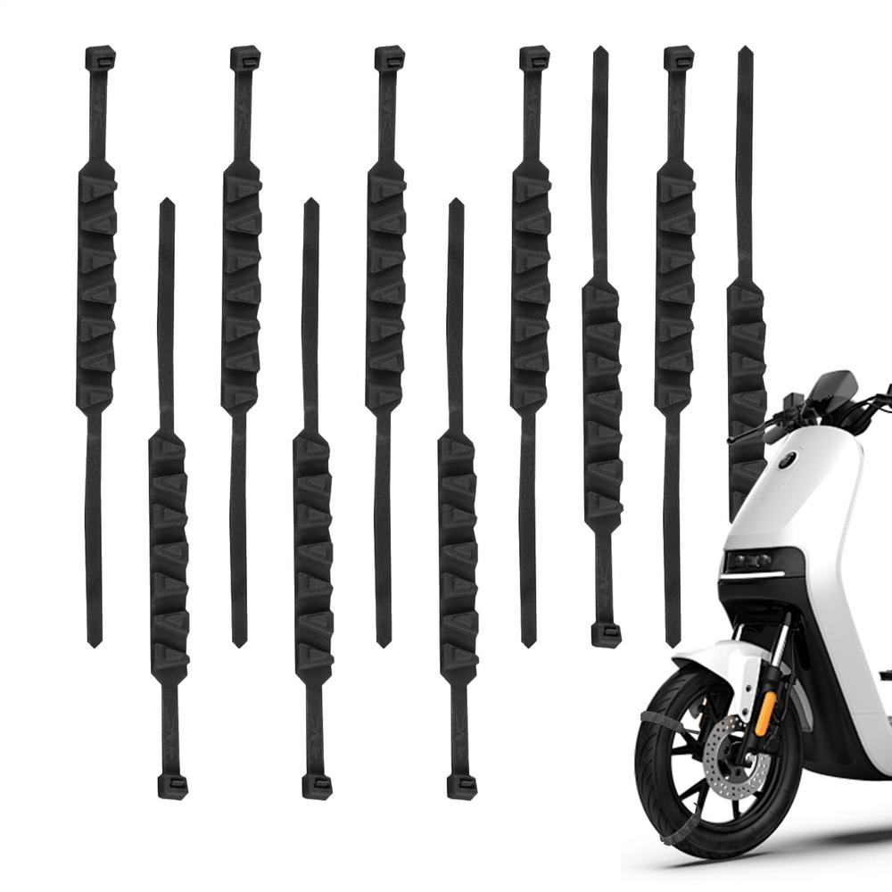 

10 шт. Зимние автомобильные цепи противоскольжения для снега, автомобильные, мотоциклетные, для улицы, для снежных шин, аварийные, противоскользящие цепи для шин, автоаксессуары чёрный