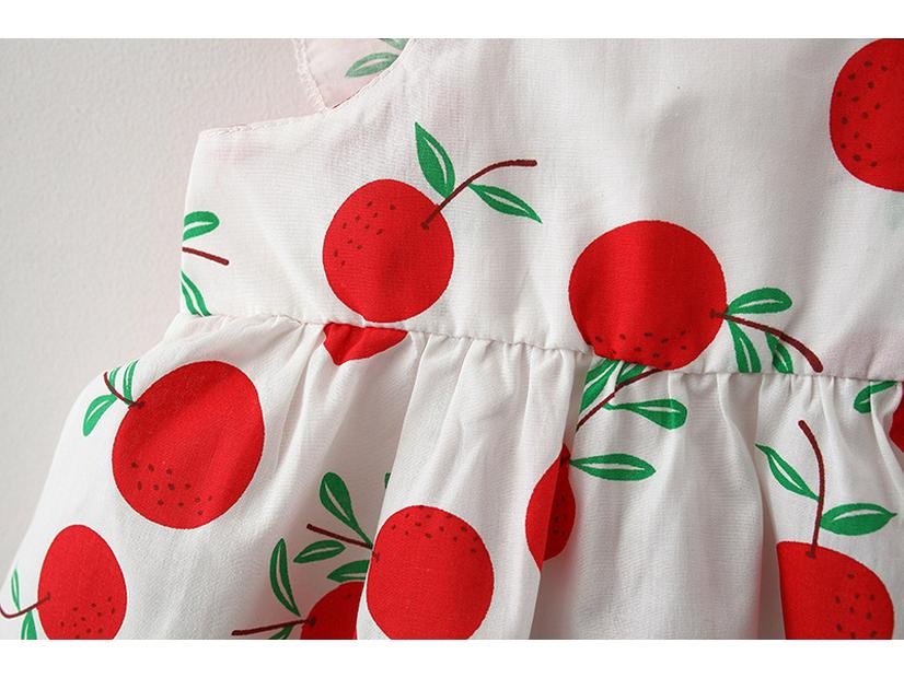 Letní bavlněné šaty na ramínka pro miminka - Dětské jednodílné oblečení