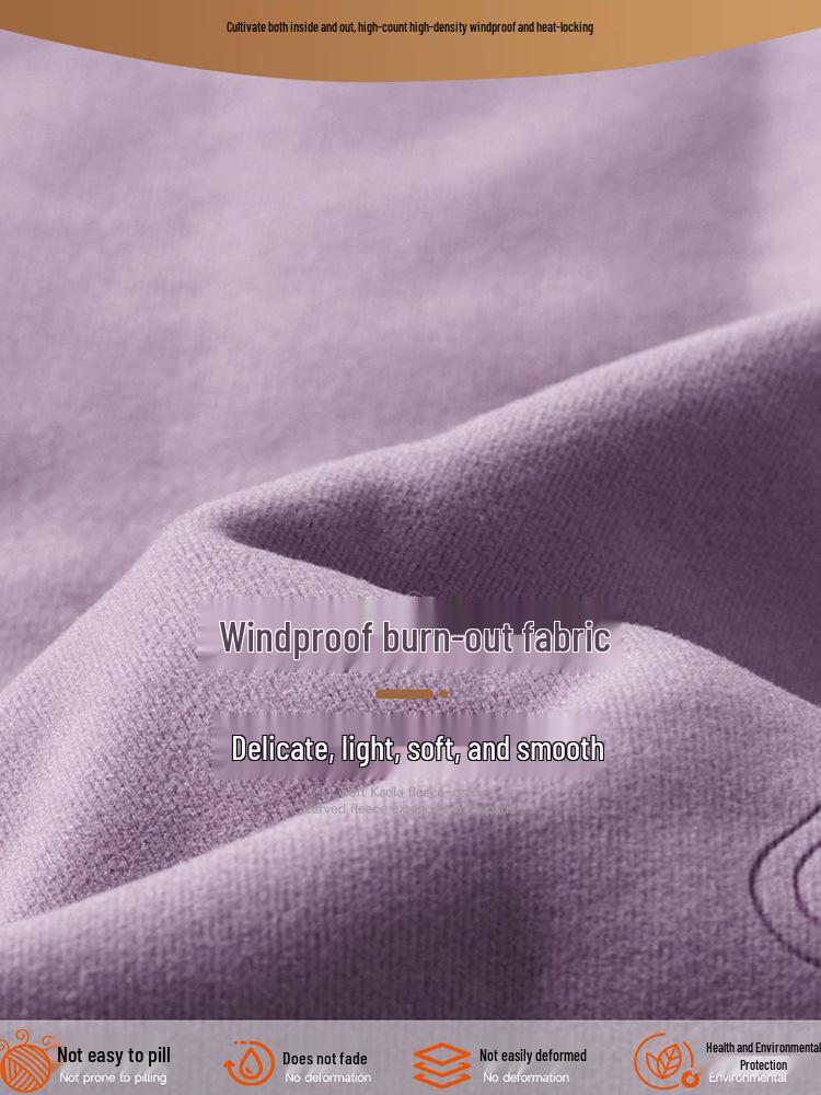Women's Cashmere Cardigan and Wool-Lined Underwear Set - Winter Warmth for Mid-Aged and Elderly