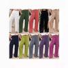 Spring Corduroy Solid Color Casual Long Overalls