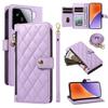 For Xiaomi 15 Wallet Case with Straps,Rhombus Leather Stand Phone Cover