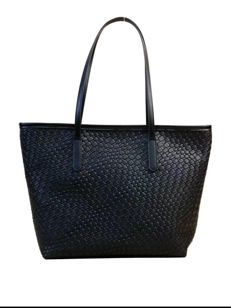 Woven Bag, Large Capacity Tote Bag, Women's Bag, Versatile for Commuting, Single Shoulder Women's Bag