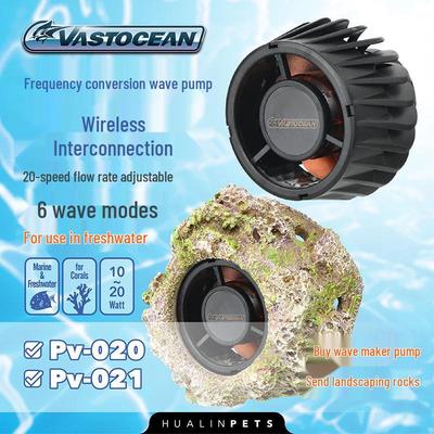 Pompă de Valuri Wireless VASTOCEAN pentru Acvarii cu Apă Sărată cu Circulație prin Aspirație Magnetică
