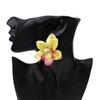 1 Pair Exaggerated Design Resin Petal Earring Elegant Boho Earrings  Women Accessories