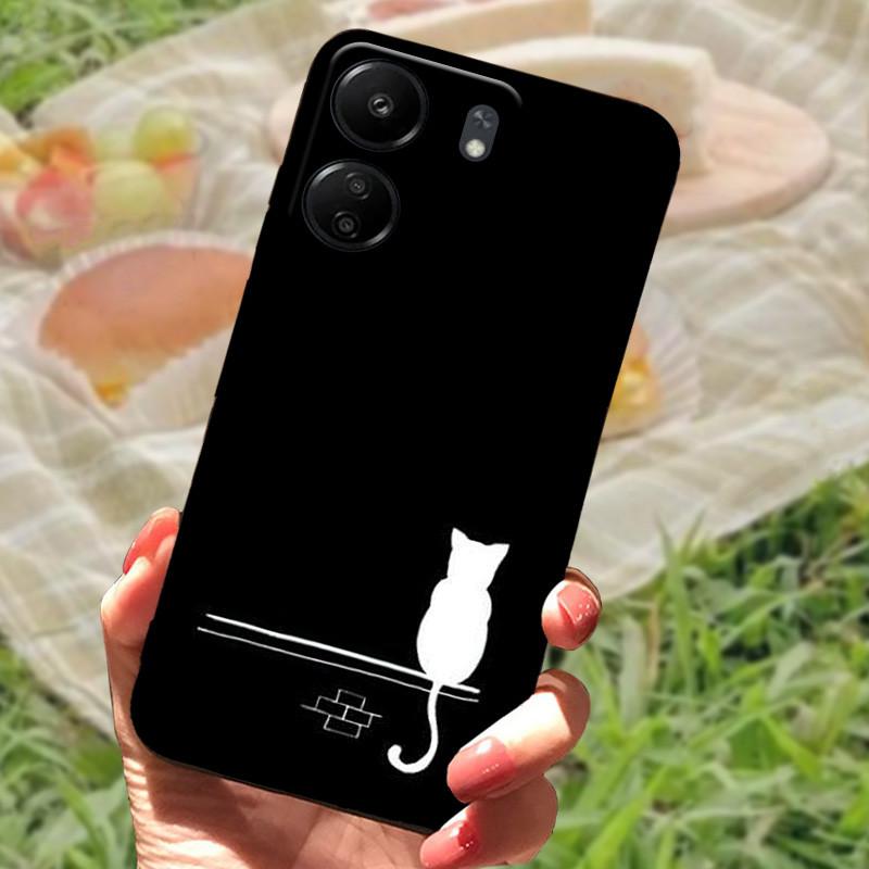 For Redmi 13C 4G Case TPU Silicone Soft Protective Phone Back Cover For Xiaomi Poco C65 Fashion Printing Shockproof Bumper Bags