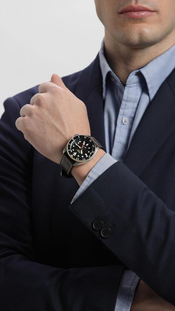 SEIKO 5 Sports SKX GMT Automatic Black Dial Watch SSK036 Men's