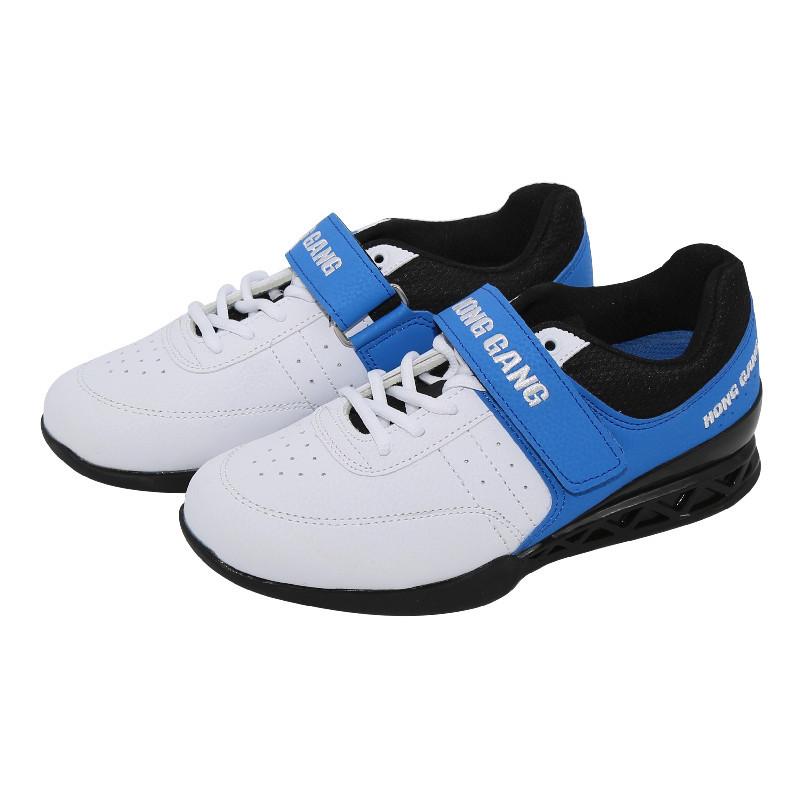 

HongGang Липучка Размер 35-45 Профессиональные ботинки для тяжелой атлетики Унисекс Каблук 3 см Обувь для приседаний Обувь для силовых тренировок Спортзал Спортивная обувь 44 белый