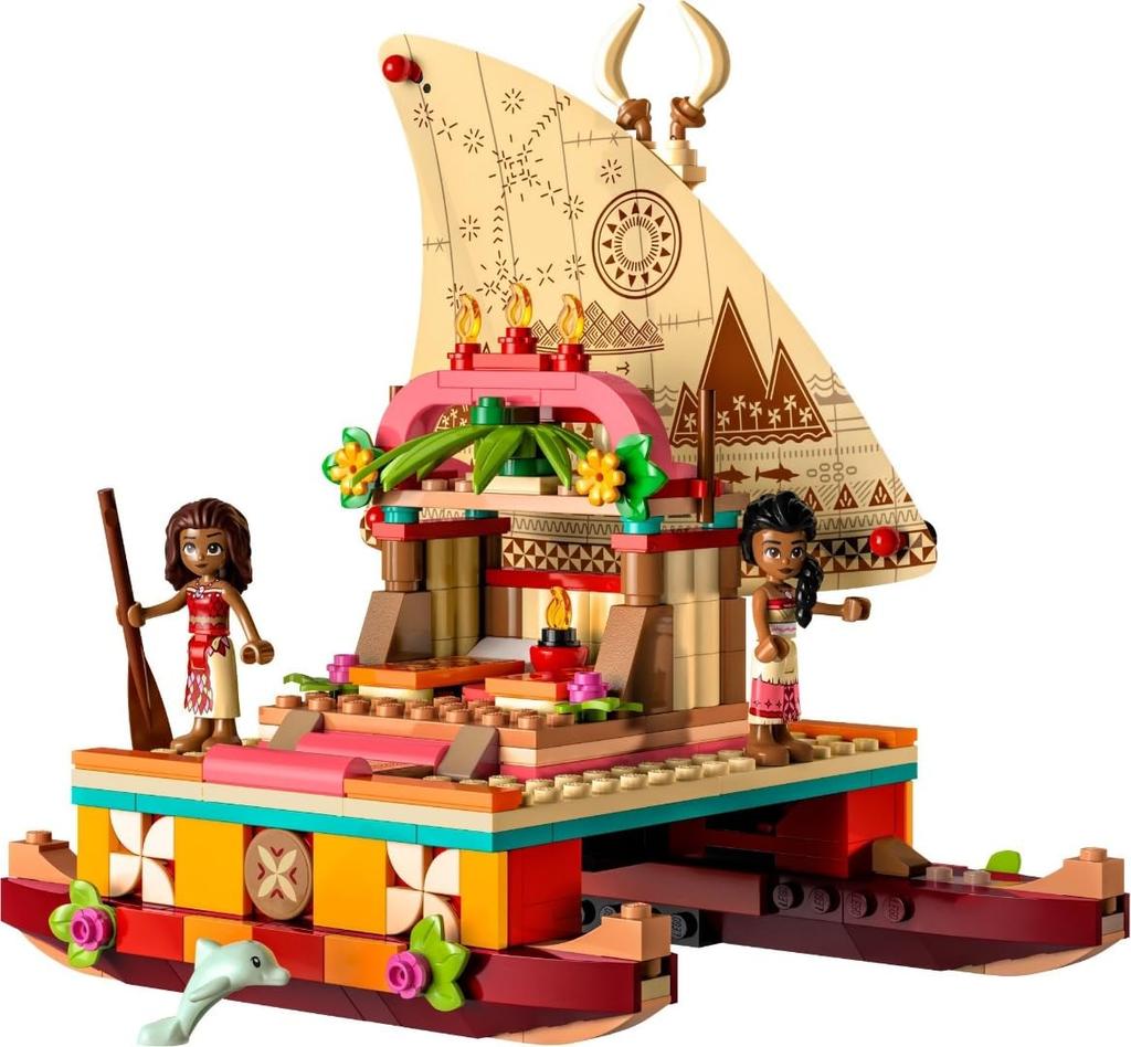 LEGO Disney Princess Moana and the Adventure Boat 43210 Toy Block Present Princess Princess Adventure Girls Ages 6+
