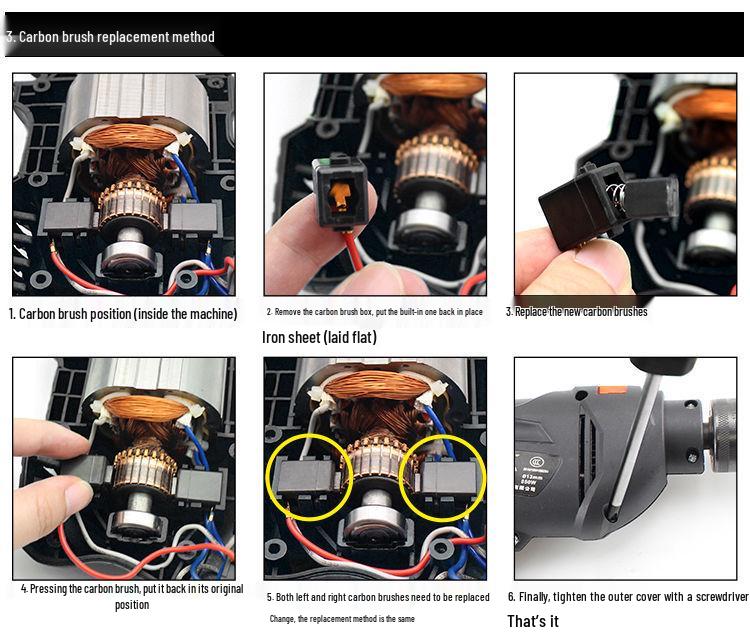Electric Drill Set for Home & Woodworking - Includes Hand Drill, Drill Bits, and Toolbox