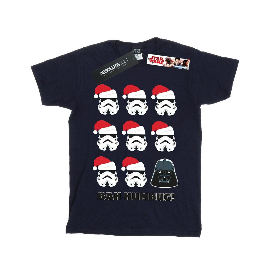 STAR WARS Weihnachts-Humbug-Baumwoll-T-Shirt für Mädchen