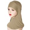 Women Headscarf Hat Solid Color Ethnic Top Hat Comfortable Elastic