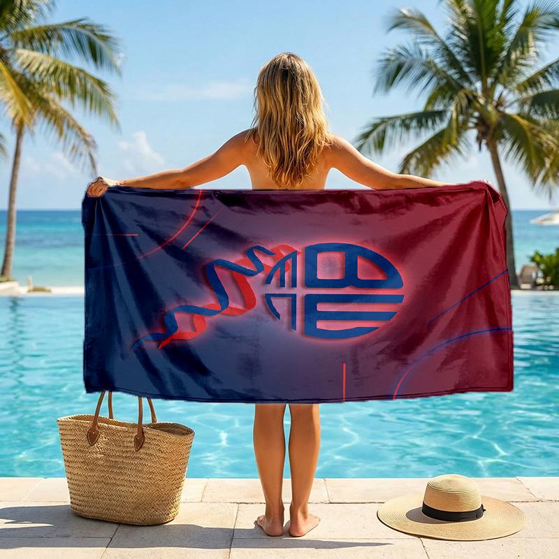 Bolton Wanderers FC Print Quick Dry Beach Towel Microfiber Absorbent Portable Travel Swimming Towel