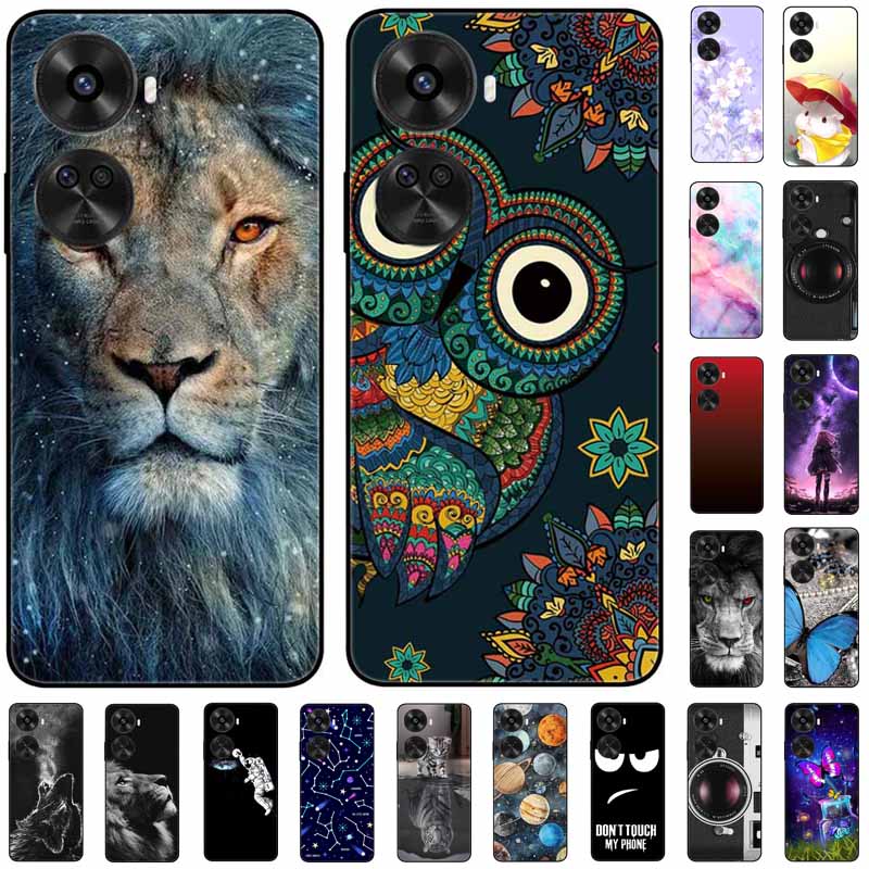 Soft Silicone Covers For Huawei Nova 12 SE Case Owl Lion Painted Cute Cover For Huawei Nova 12SE Cases Nova12SE BNE-LX1 TPU Bags