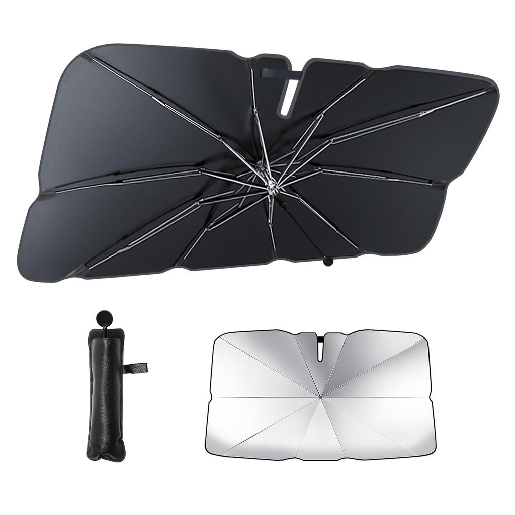 Car Sunshade, 2025 Innovation, Multi-Layer Light Blocking, Umbrella Type, Foldable, Reinforced 10 Ribs, Sunshade,
