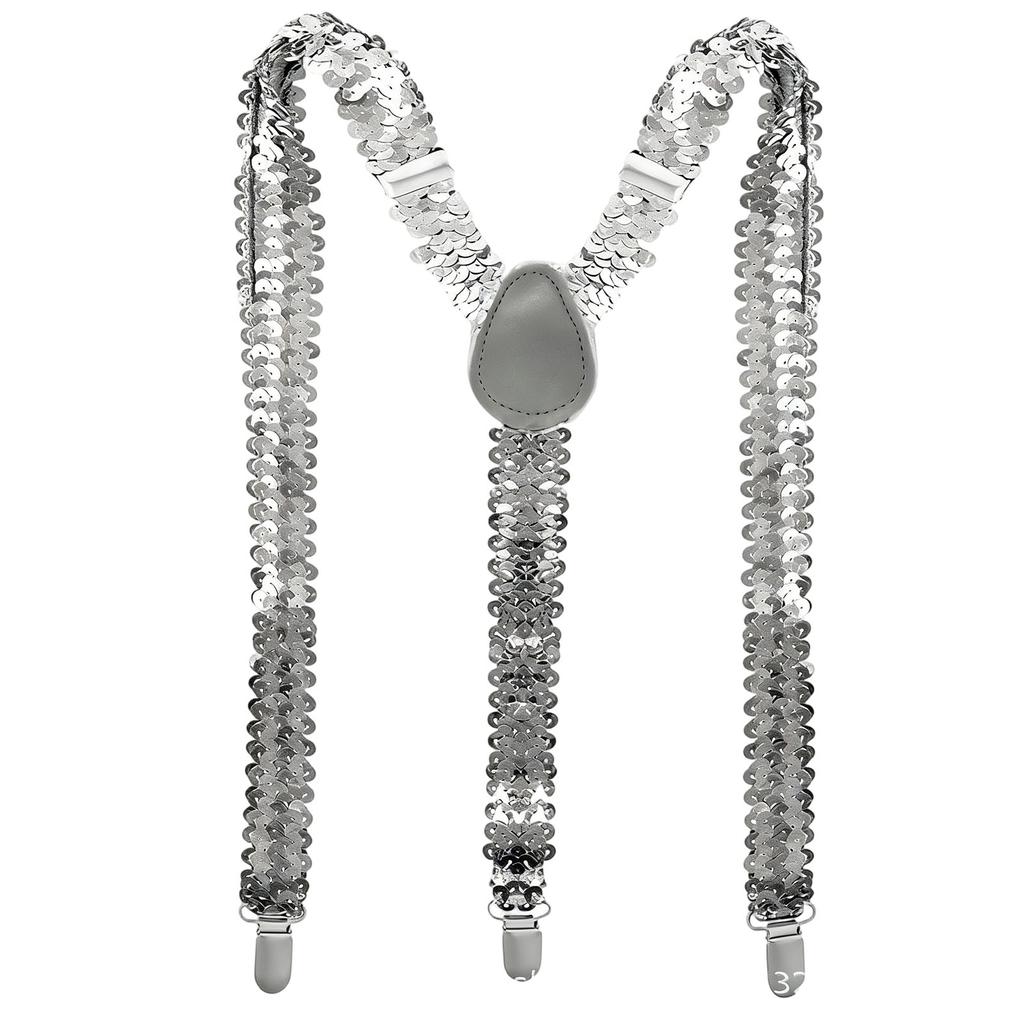 Sequined Suspenders For Performance