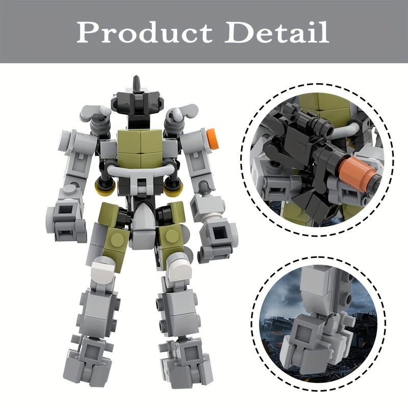 MOC Robot Building Kit Armor Action Figure Building Model Toy Collectible Toy For Kids Adults Christmas Birthdays Gift