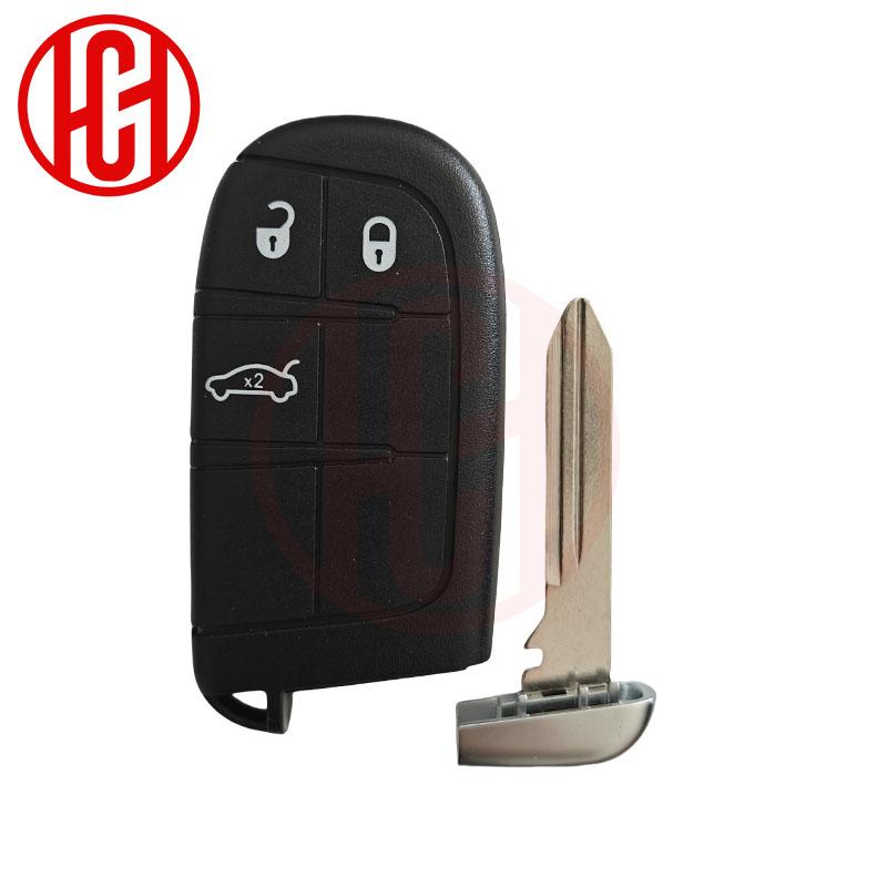 Car Smart Key Case Shell For Jeep Cherokee Dodge Ram 1500 Journey Charger Dart Challenger Durango Chrysler 300 CY24 Blade