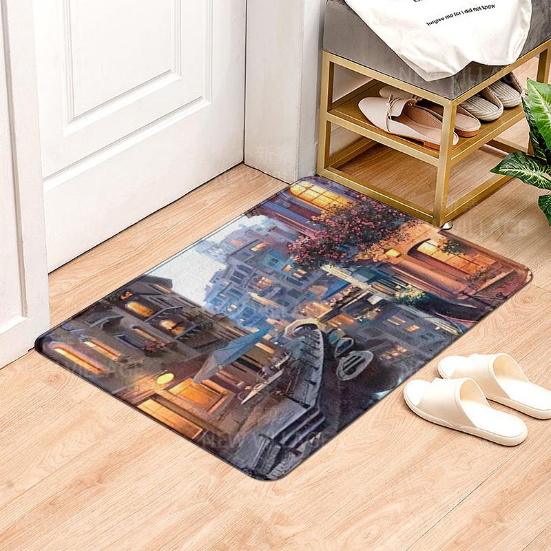 House entrance carpet Home Natural and Animal Styles doormat Room Bath mat Foot mat bath non-slip Kitchen water absorption mat