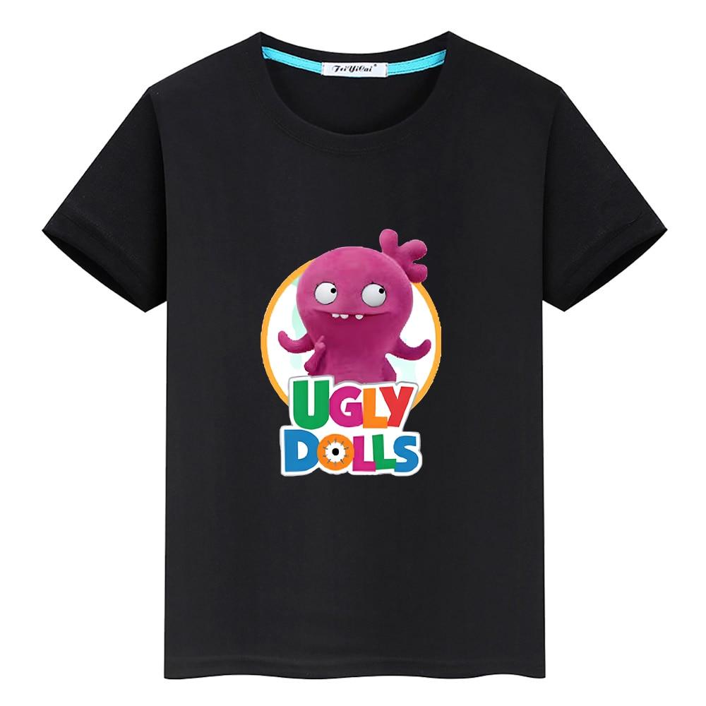 

Повседневная футболка с героями мультфильмов «Уродливые куклы», летние футболки из 100% хлопка с короткими рукавами, детская футболка с кавайным графическим принтом, футболка с аниме для мальчиков и девочек, детская одежда 100 белый