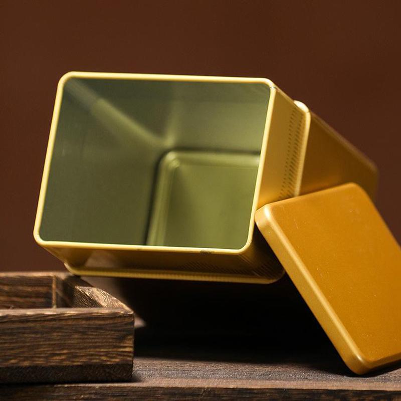 1 Pcs Mini Empty Tea Tin Can Household Green Black Tea Sealed Jar Portable Home Small Tea Packaging Box Tinplate Storage Cans