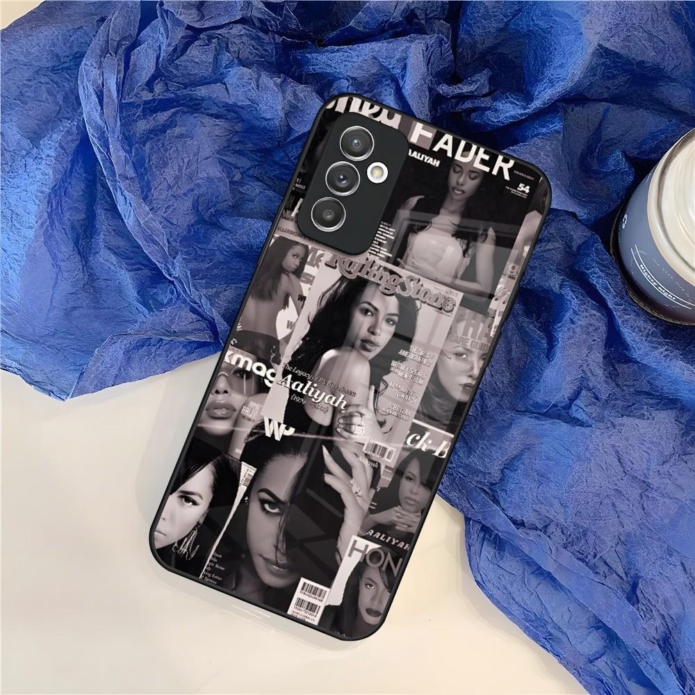 A-Aaliyah Hip Hop Music Phone Case for Samsung Galaxy S24 S23 S22 S21 S20 A24 A34 A54 A53 Note20 M54 Fe Ultra Plus Glass