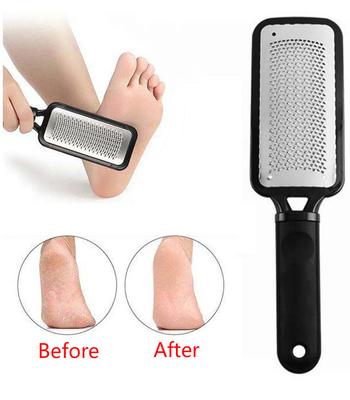 Pedicure Foot File Callus Remover Stainless Steel Foot Scraper Portable Rasp Colossal Foot Grater Scrubber Pro for Wet Dry Feet