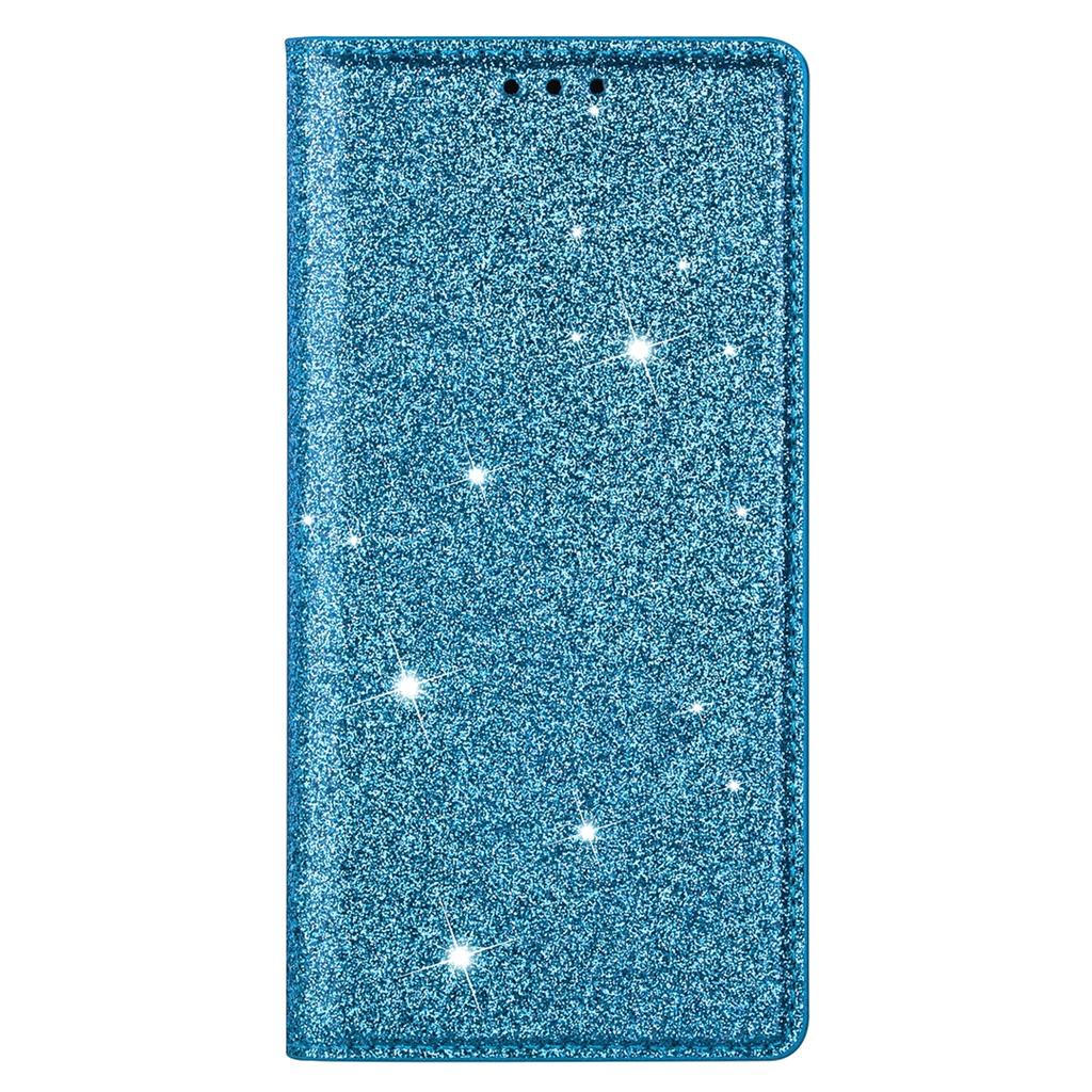 For iPhone 17 Pro Max Case Glittery PU Leather+TPU Card Slot Phone Cover