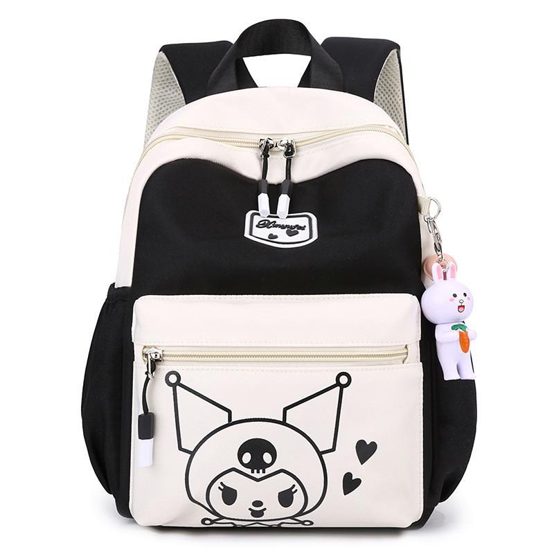 Adorable Cartoon Backpack For Girls Trendy Oxford Fabric Fun Lightweight School Bag