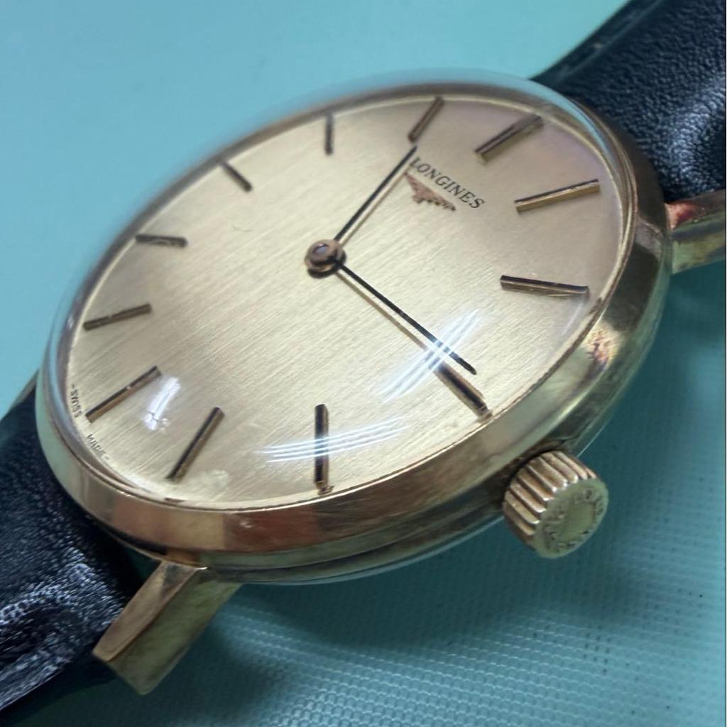 Used LONGINES Watch Gold Dial Vintage Showa Antique