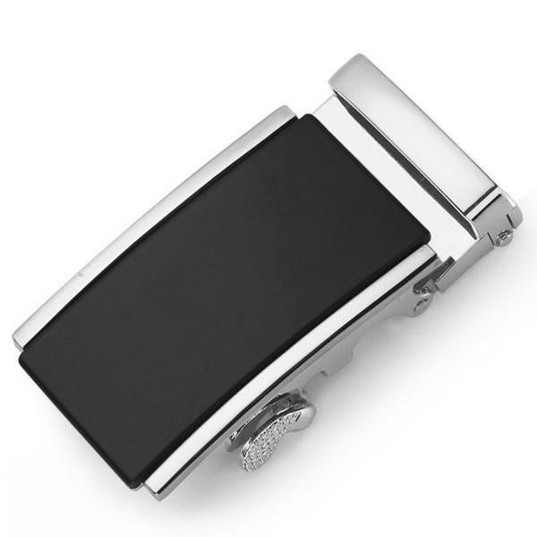 Mens Fashionable 35cm Automatic Buckle Waist Belt Durable Metal Design For Business Casual Or
