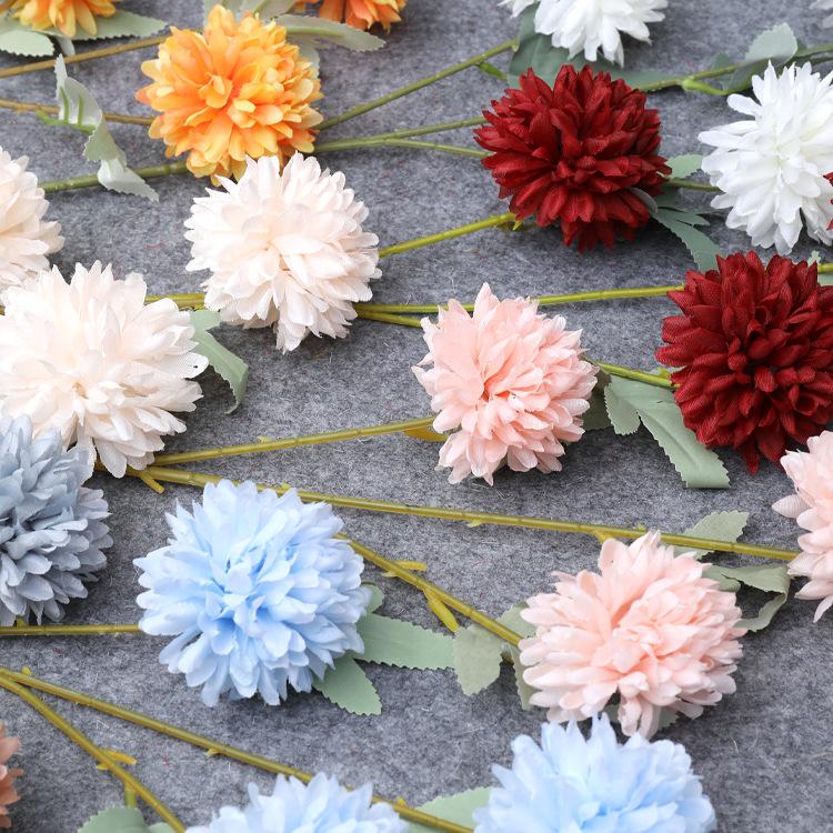 Pingpong Chrysantheme Seide Hochzeitsblumenarrangement - Hahnenfuß Künstliche Blumendekoration