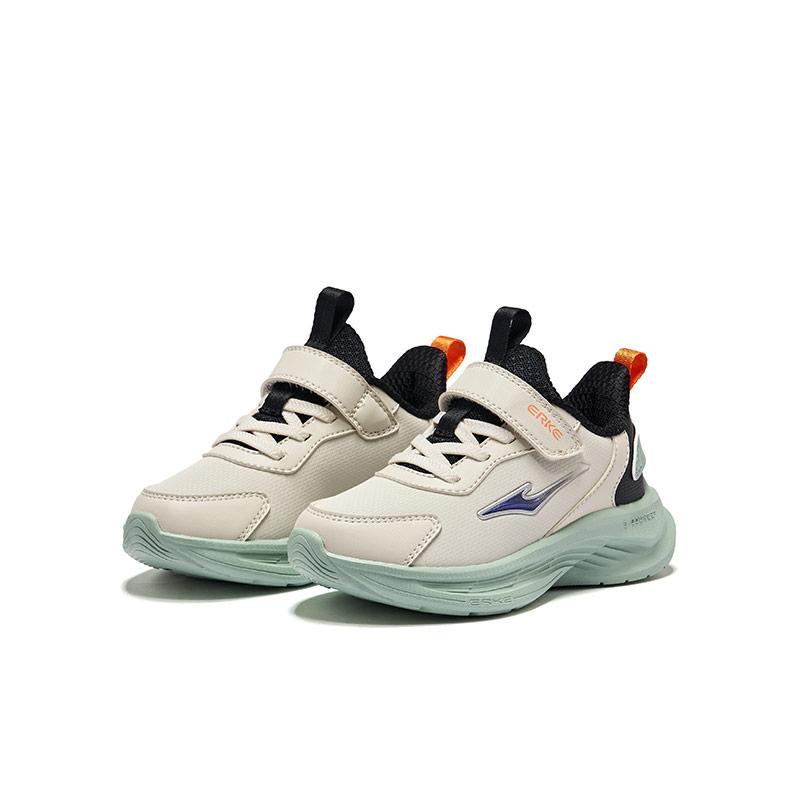 Hongxing Erke Simple Versatile Non-Slip Wear-Resistant Low-Top Kids Running Shoes Kids Sneaker Light-Gray Black 65124403051-803