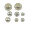Beige Imitation Large Hole Pearls, Straight Hole Plastic Beads for DIY Jewelry & Bag Accessories
