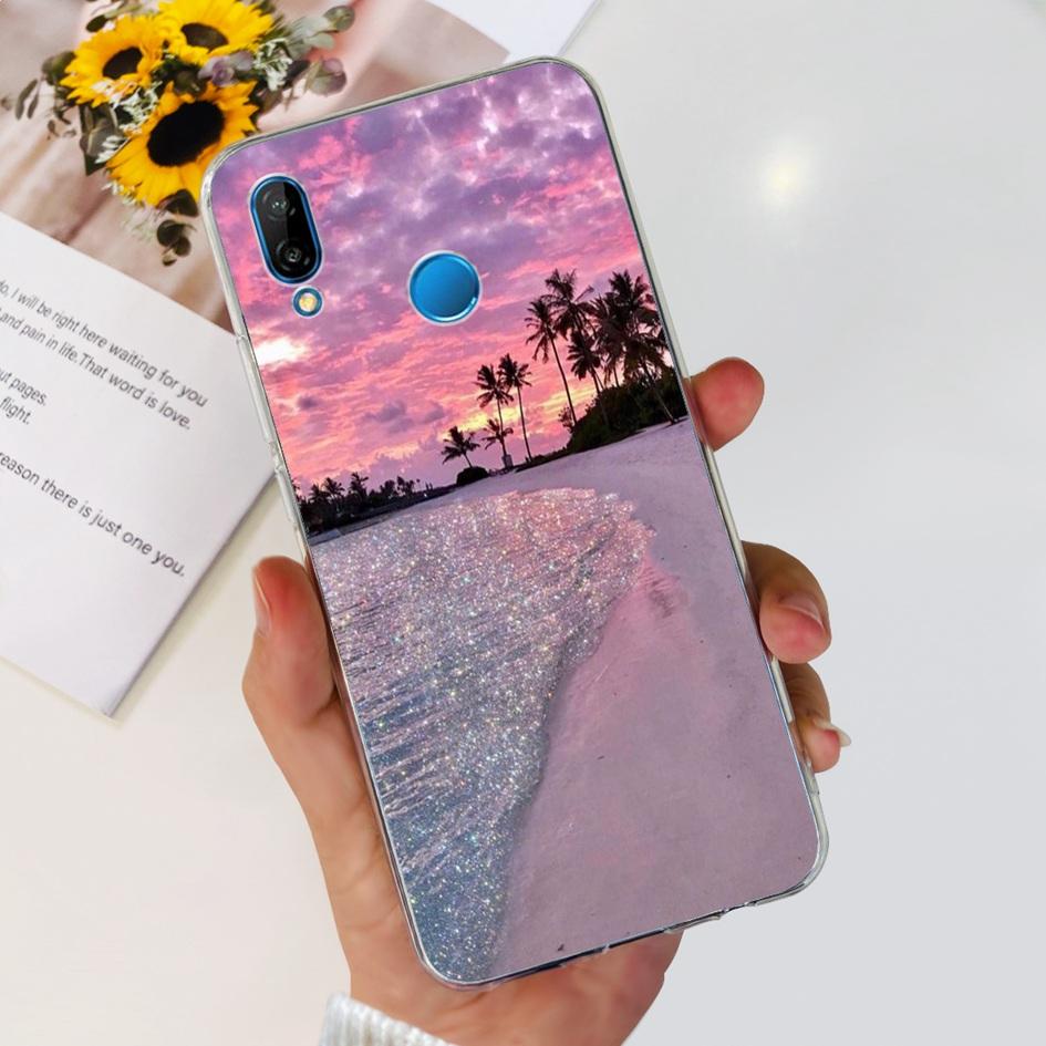 Case For Huawei P20 Lite Cover Cute Astronaut Cartoon Slim Clear Soft Silicone Back Phone Cover For Huawei P20Lite ANE-LX2 Funda